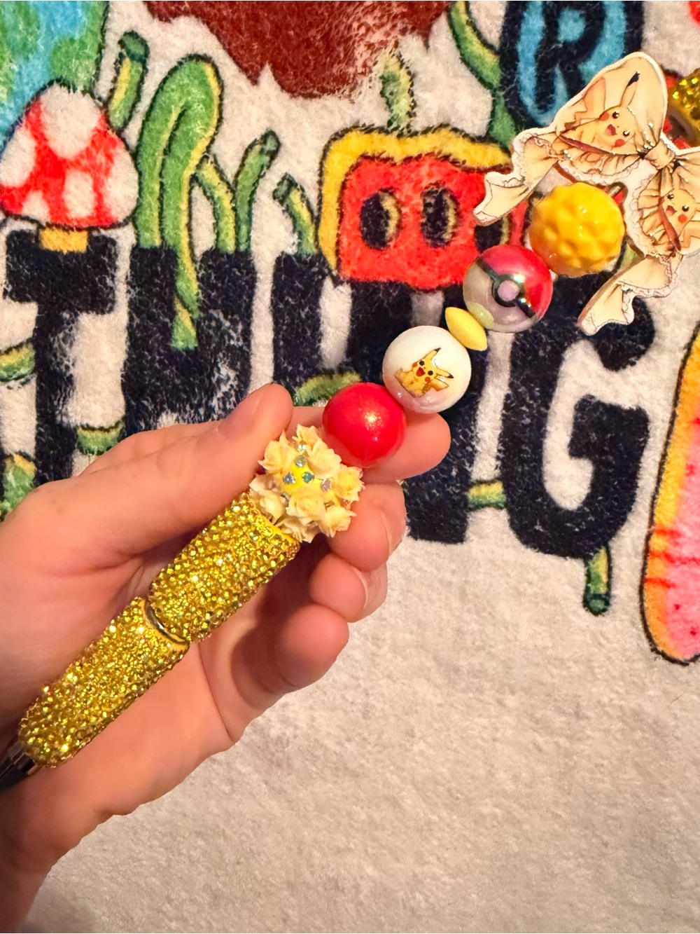 Pikachu inspired handmade pen